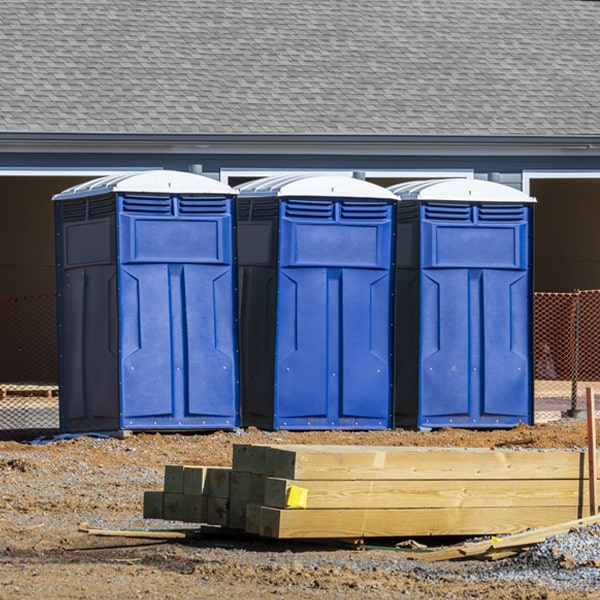 are there any restrictions on where i can place the portable toilets during my rental period in Cedar Vale KS